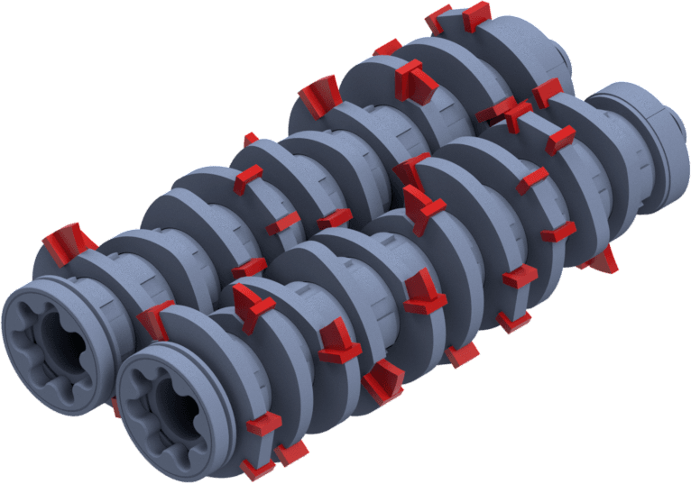 Metallwellen 8 Teilig Impaktor 1250